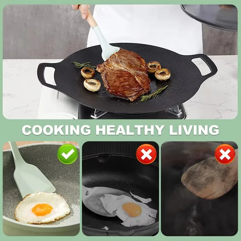 12 Piece Set Kitchen Accessories Cooking Tools Silicone Cooking Utensils Kitchen Utensil Set with Wooden Handle