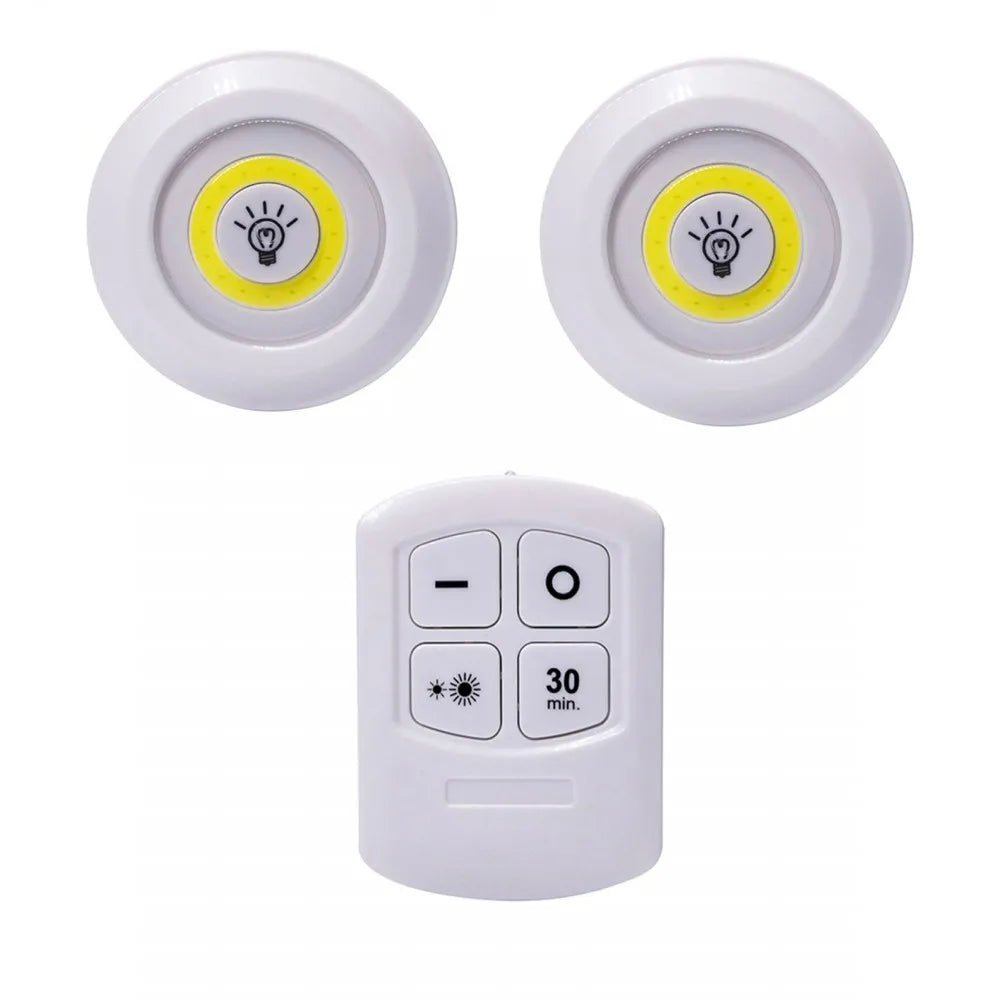 Dimmable LED Under Cabinet Light with Remote Control Battery Operated LED Closets Lights Wardrobe Bathroom lighting White/Warm