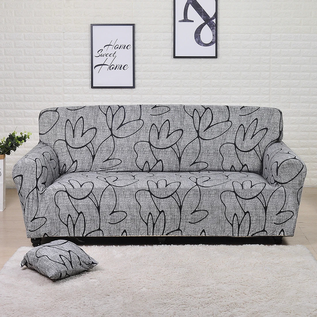 1 Piece Sofa Cover Elastic Printed/Printed Sofa Cover for Living Room Corner Sofa L-shaped Sofa slipcover