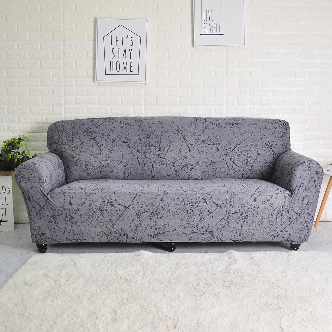 1 Piece Sofa Cover Elastic Printed/Printed Sofa Cover for Living Room Corner Sofa L-shaped Sofa slipcover