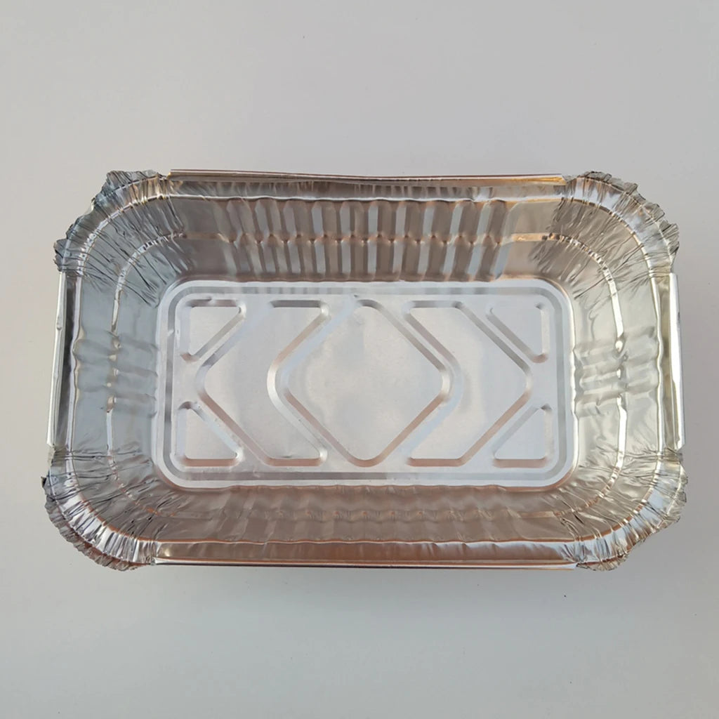 10pcs/Pack Aluminum Foil Grill Drip Pans for BBQ Weber Grills Roasting 700ml BBQ Aluminum Foil Grease Drip Pans Kitchen Utensils