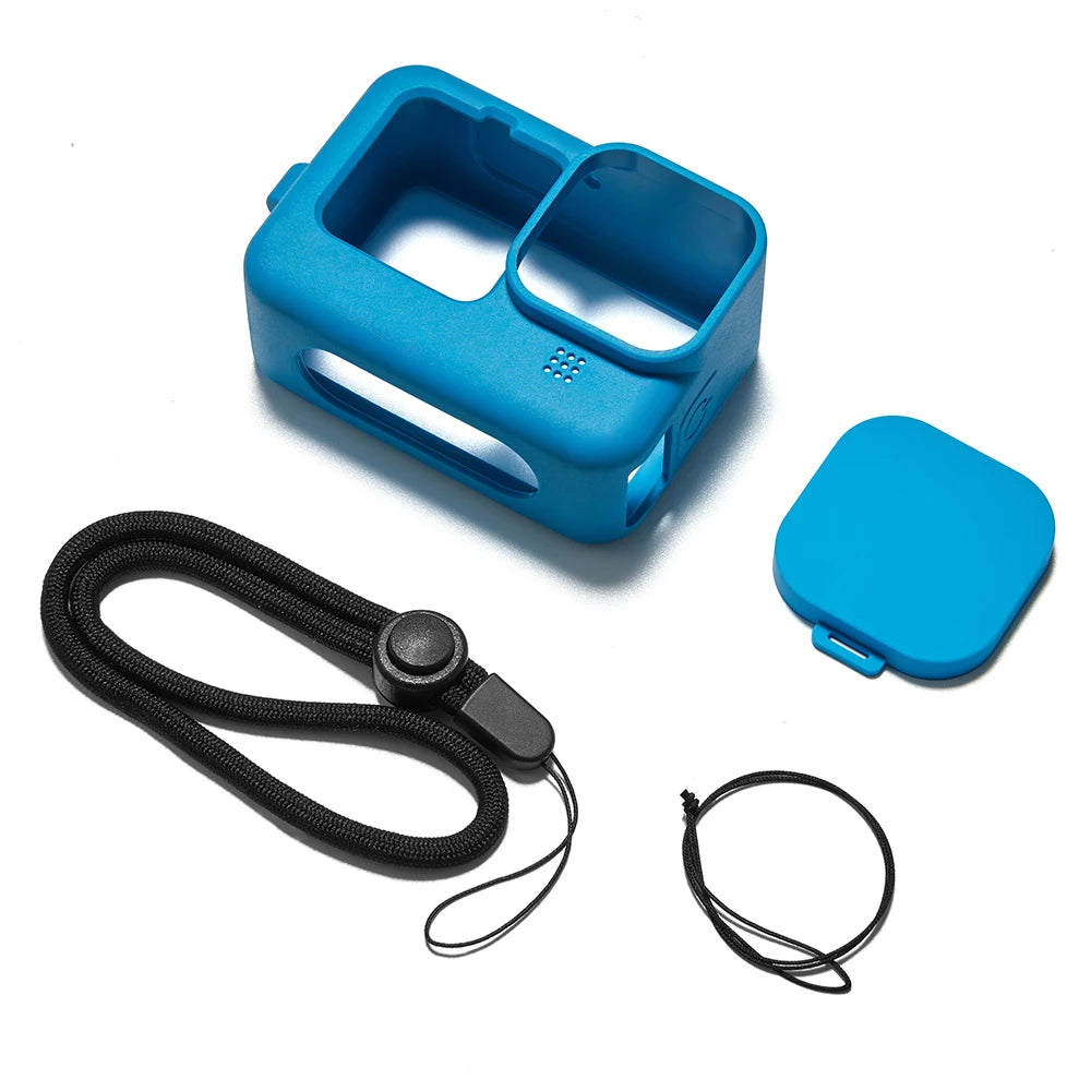 for Gopro Hero 11 10 9 Black Soft Silicone Case for Go pro Hero 12 Silicone Protective Full Cover Shell Camera Accessorie
