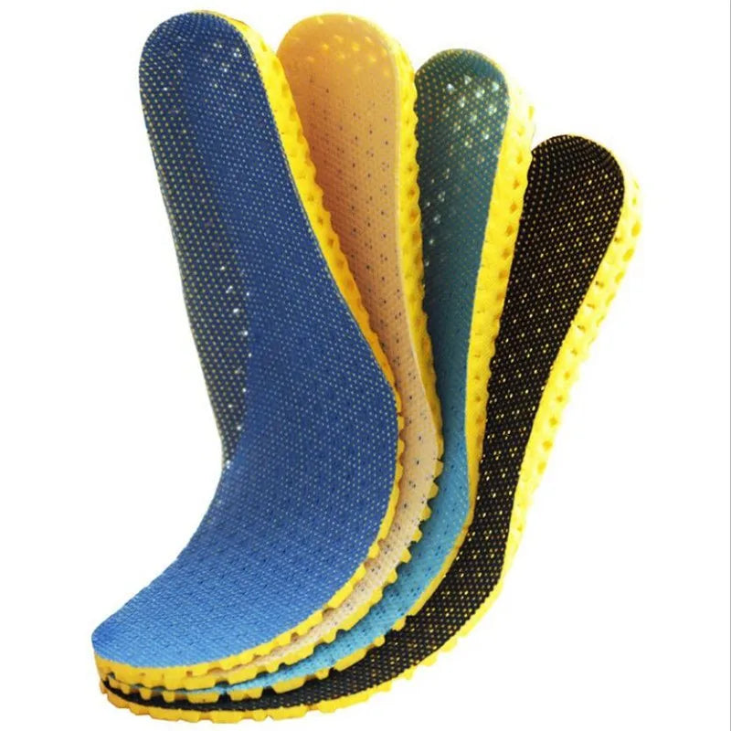 Shoe Insoles Memory Foam Men Feet Soles Pad Arch Support Safety Running Sport Cushion Stretch Breathable Women Shoe Insoles