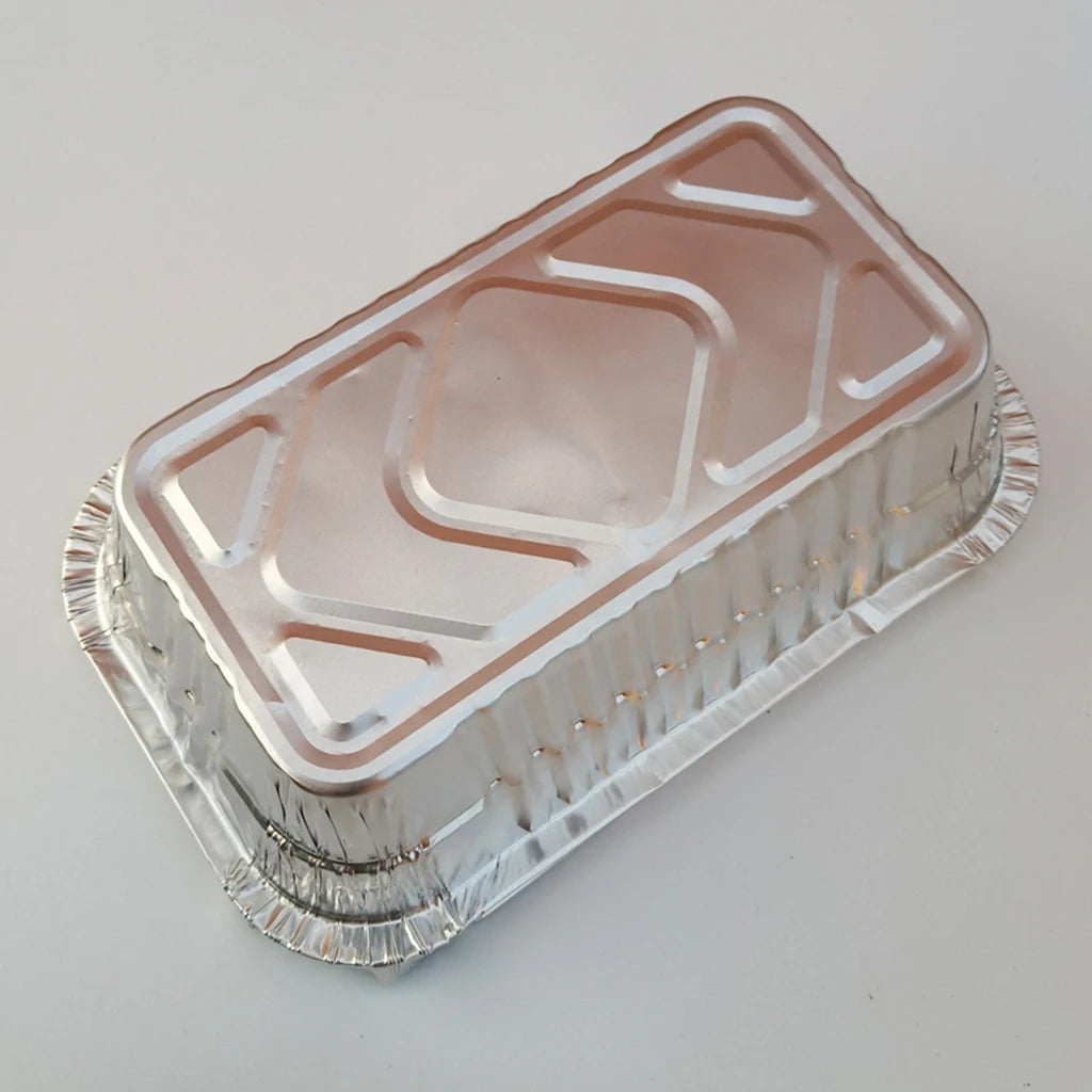10pcs/Pack Aluminum Foil Grill Drip Pans for BBQ Weber Grills Roasting 700ml BBQ Aluminum Foil Grease Drip Pans Kitchen Utensils