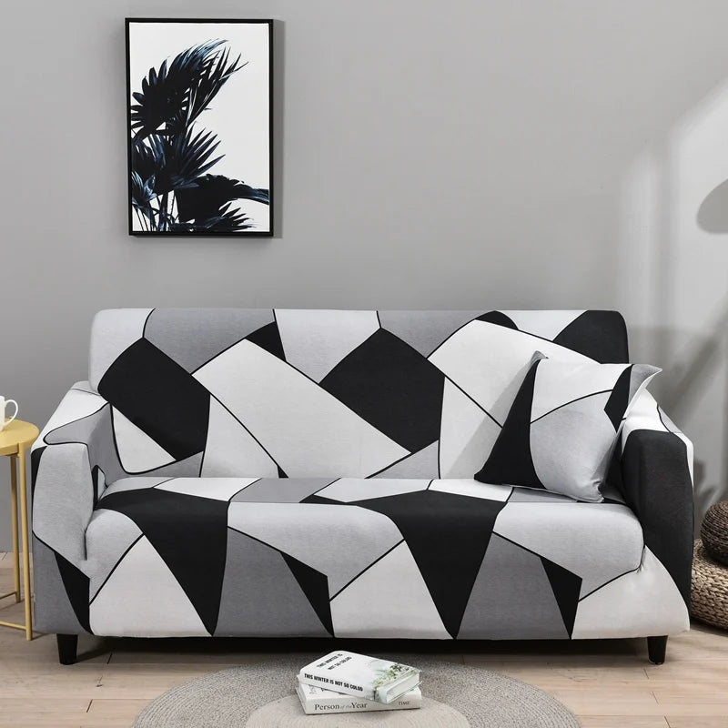 1 Piece Sofa Cover Elastic Printed/Printed Sofa Cover for Living Room Corner Sofa L-shaped Sofa slipcover