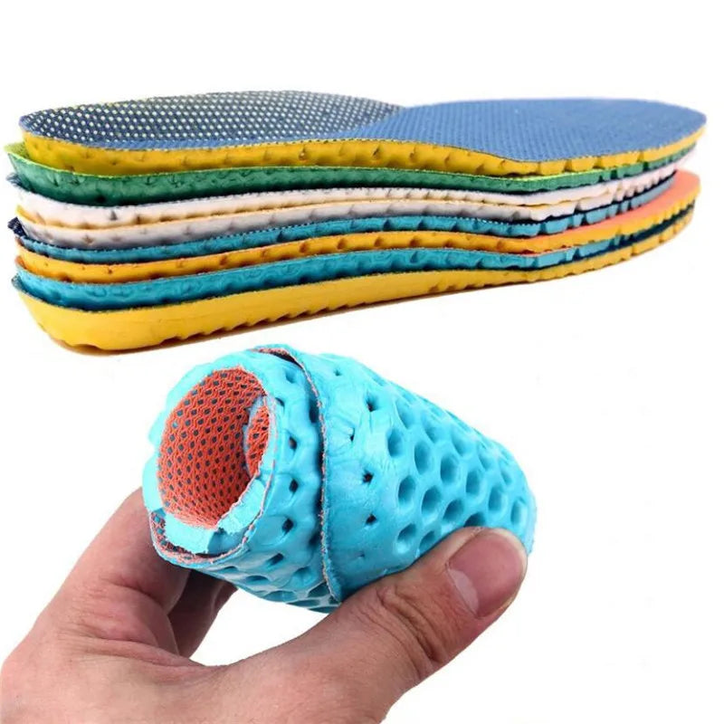 Shoe Insoles Memory Foam Men Feet Soles Pad Arch Support Safety Running Sport Cushion Stretch Breathable Women Shoe Insoles