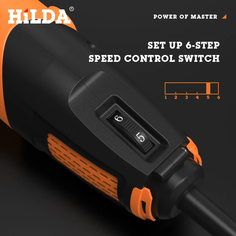 HILDA Mini Electric Drill Rotary Tools Variable Speed Grinder Grinding Toolwith Engraving Accessories 220V Mini Drill