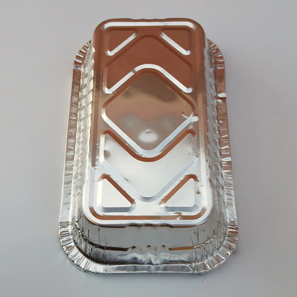 10pcs/Pack Aluminum Foil Grill Drip Pans for BBQ Weber Grills Roasting 700ml BBQ Aluminum Foil Grease Drip Pans Kitchen Utensils