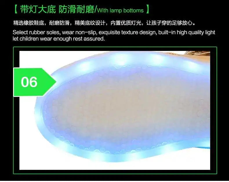 Men Sneakers Kid Boots Girl Boy Footwear Women Fashion Casual Sport Outdoor Dance Flats Children Led Light Up Hip-Hop Shoes