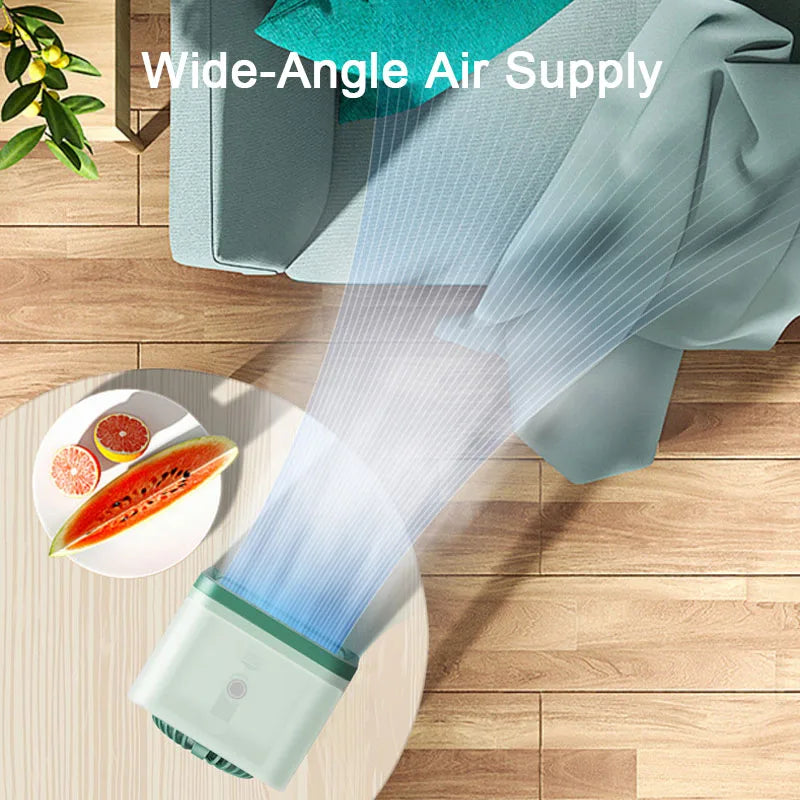 Portable Air Conditioner Fan USB Desktop Fan Rechargeable Mini Air Humidifier Cooler Table Cooling Mist Fan for Office Home