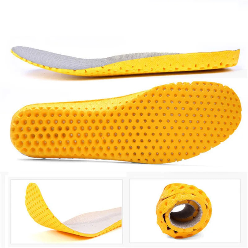 Shoe Insoles Memory Foam Men Feet Soles Pad Arch Support Safety Running Sport Cushion Stretch Breathable Women Shoe Insoles