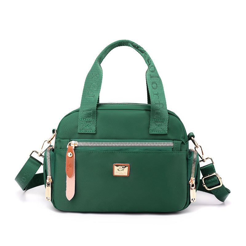 Bag Women's 2023 New Style Fashionable Simple Handbag Trendy All-match Water-repellent Nylon Cloth Bag Lightweight Shoulder Bag