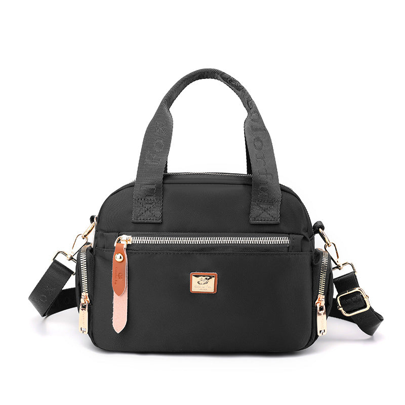Bag Women's 2023 New Style Fashionable Simple Handbag Trendy All-match Water-repellent Nylon Cloth Bag Lightweight Shoulder Bag