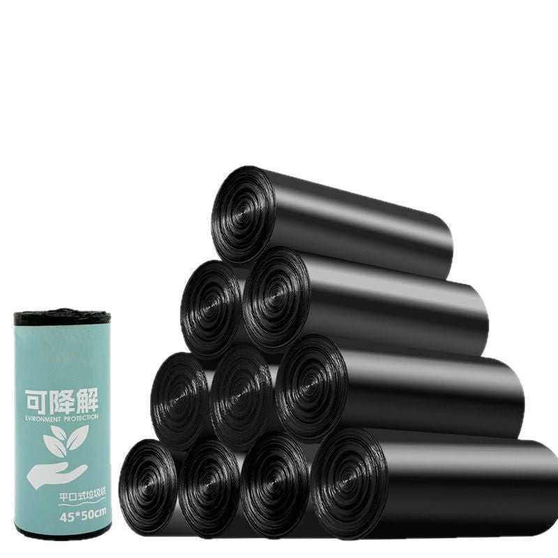 Biodegradable Garbage Bags Thickened Household Roll Flat Bags Community Garbage Bags Sorting Kitchen Waste Kitchen Wholesale in Stock