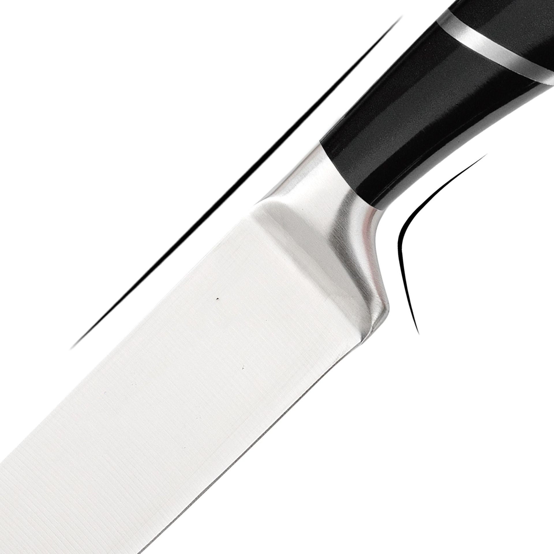 Spot Stainless Steel Horseshoe Hollow Handle Knife Set Eight-Piece Acrylic Plastic Rotating Seat Kitchen Knife Kitchen Knife