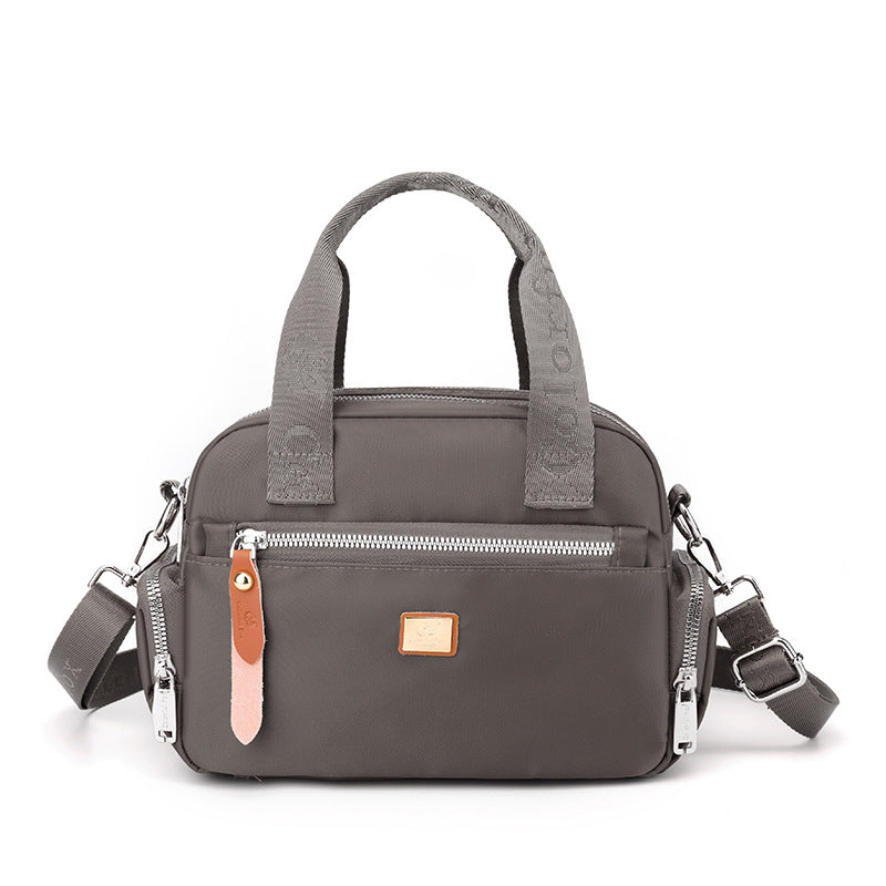 Bag Women's 2023 New Style Fashionable Simple Handbag Trendy All-match Water-repellent Nylon Cloth Bag Lightweight Shoulder Bag