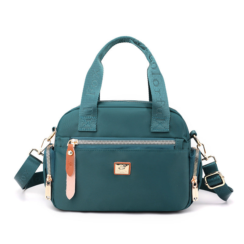 Bag Women's 2023 New Style Fashionable Simple Handbag Trendy All-match Water-repellent Nylon Cloth Bag Lightweight Shoulder Bag