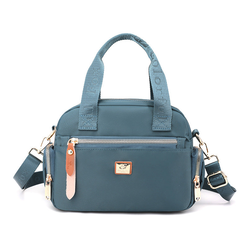 Bag Women's 2023 New Style Fashionable Simple Handbag Trendy All-match Water-repellent Nylon Cloth Bag Lightweight Shoulder Bag