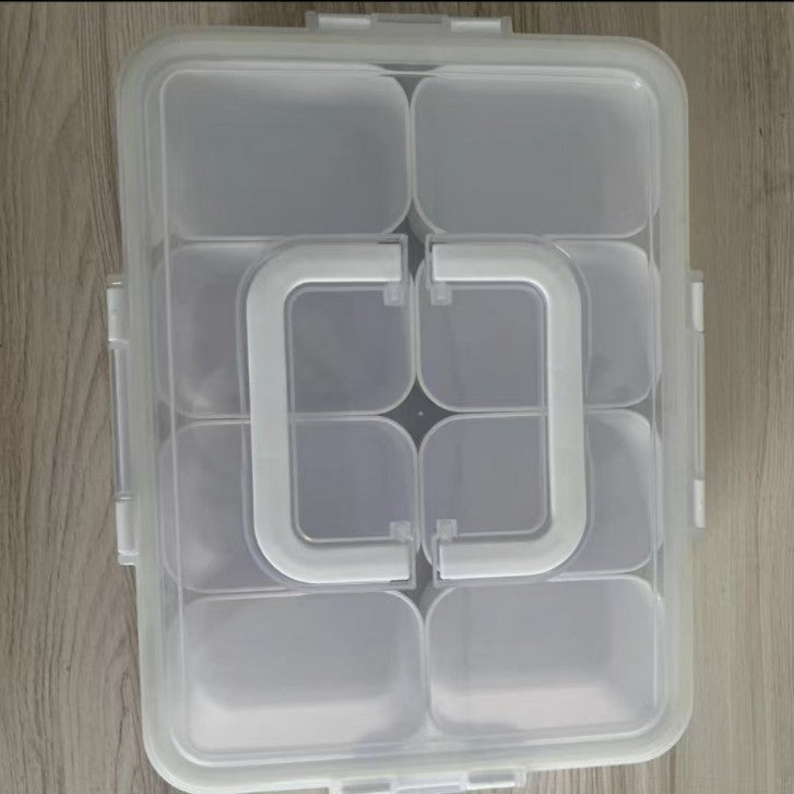 Love Refrigerator Salad Fruit Preservation Box Household Spices Kitchen Storage Box Eight-compartment Sealed Spice Box