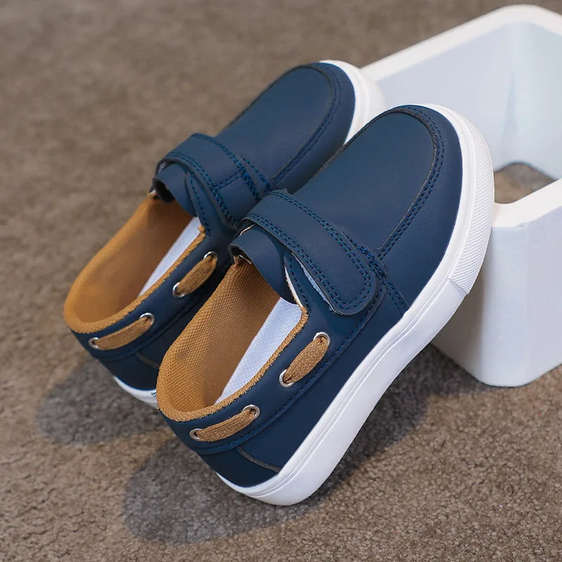 Toddler Boys Fashion Versatile Sneakers 2026 New Spring Kids School Loafers Soft Sole Slip-on Comfort Outdoor Kids Play Footwear