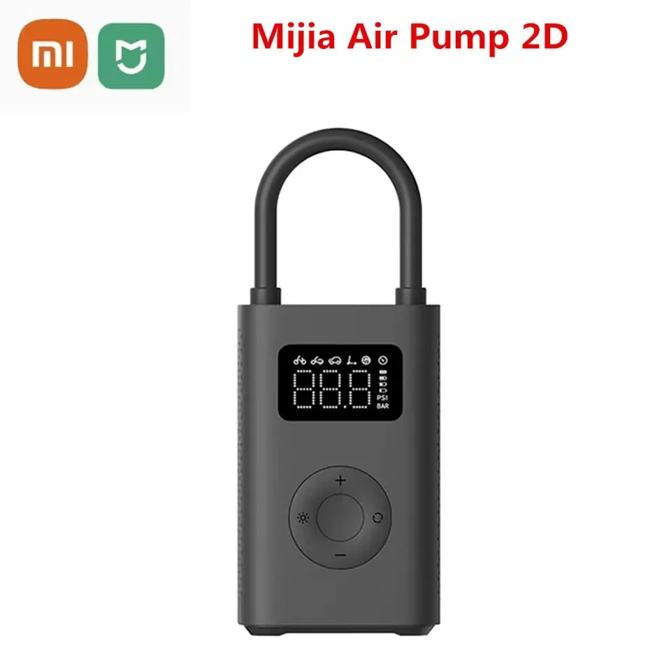 Xiaomi Air Pump 2/2D/2Pro Mijia Electric Air Compressor Led Multitool Pump For Bike Car Type-C Inflator 12V Mi Inflatable