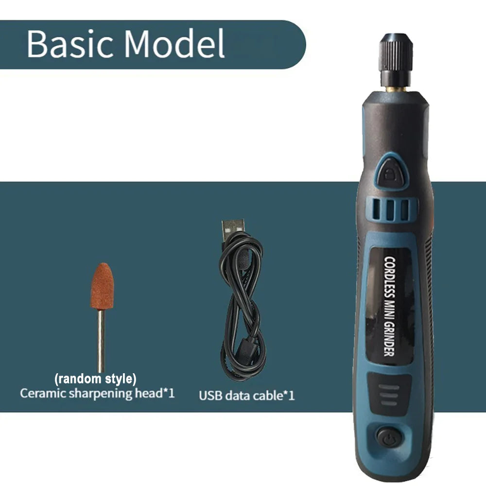 5000-10000-15000r 3.6V USB Wireless Electric Drill Engraving Pen Mini Grinder for Grinding/Polishing/Engraving/Drilling/Cutting
