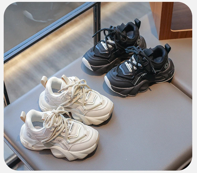 Children's Sneakers Spring Autumn Versatile Kids School Running Shoes Fashion Non-slip Boys Girls Sports Tennis Shoes Breathable