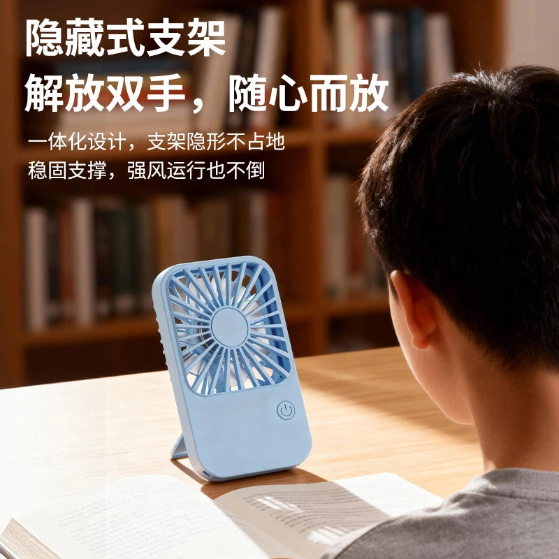 USB Desk Fan Small Quiet Personal Cooler Portable Mini Fan 3 Speeds Adjustable Table Fan for Home Office Bedroom