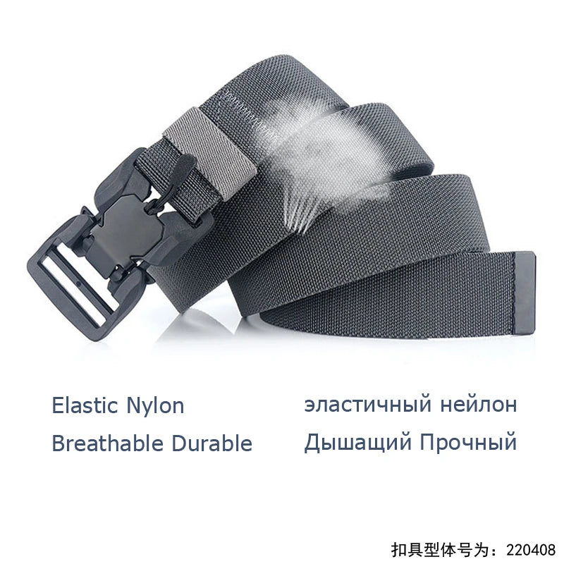 MEDYLA Tactical Belt Quick Release Buckle Elastic Belt Casual Nylon Tool Training Belt Men's Belt MN057