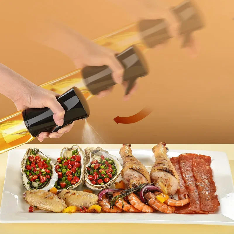 200/300/500ml Oil Spray for Kitchen Oil Nebulizer Dispenser Spray Oil Sprayer Airfryer BBQ Camping Olive OilDiffuser Cooking