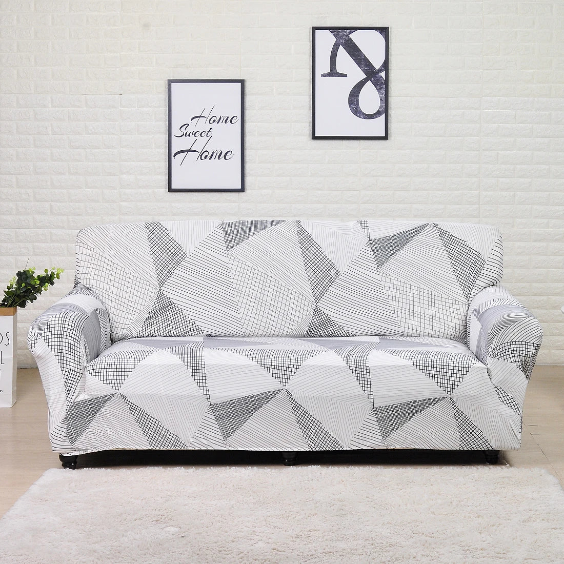 1 Piece Sofa Cover Elastic Printed/Printed Sofa Cover for Living Room Corner Sofa L-shaped Sofa slipcover