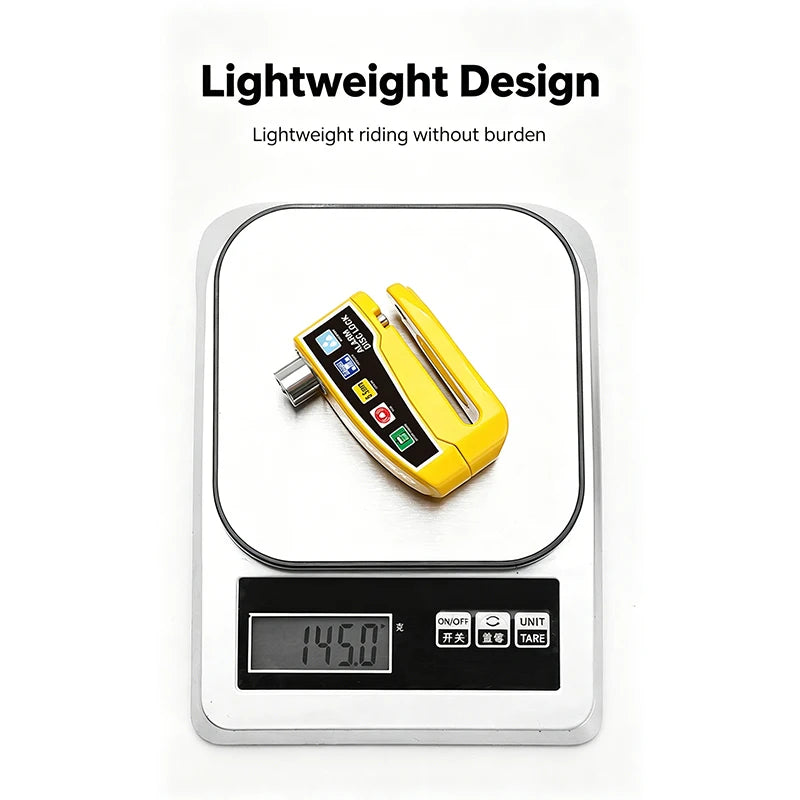 BENGGUO Motorcycle Alarm Wheel Disk Brake Lock with Keys Waterproof Bike Alarm Security Padlock Aluminum Alloy Bike Accessories