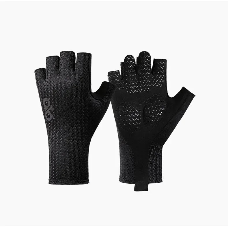 Summer Breathable Half Finger Cycling Gloves Ultralight Road Bike Gloves Anti-Slip Silicone Pad Cooling Sport Gear