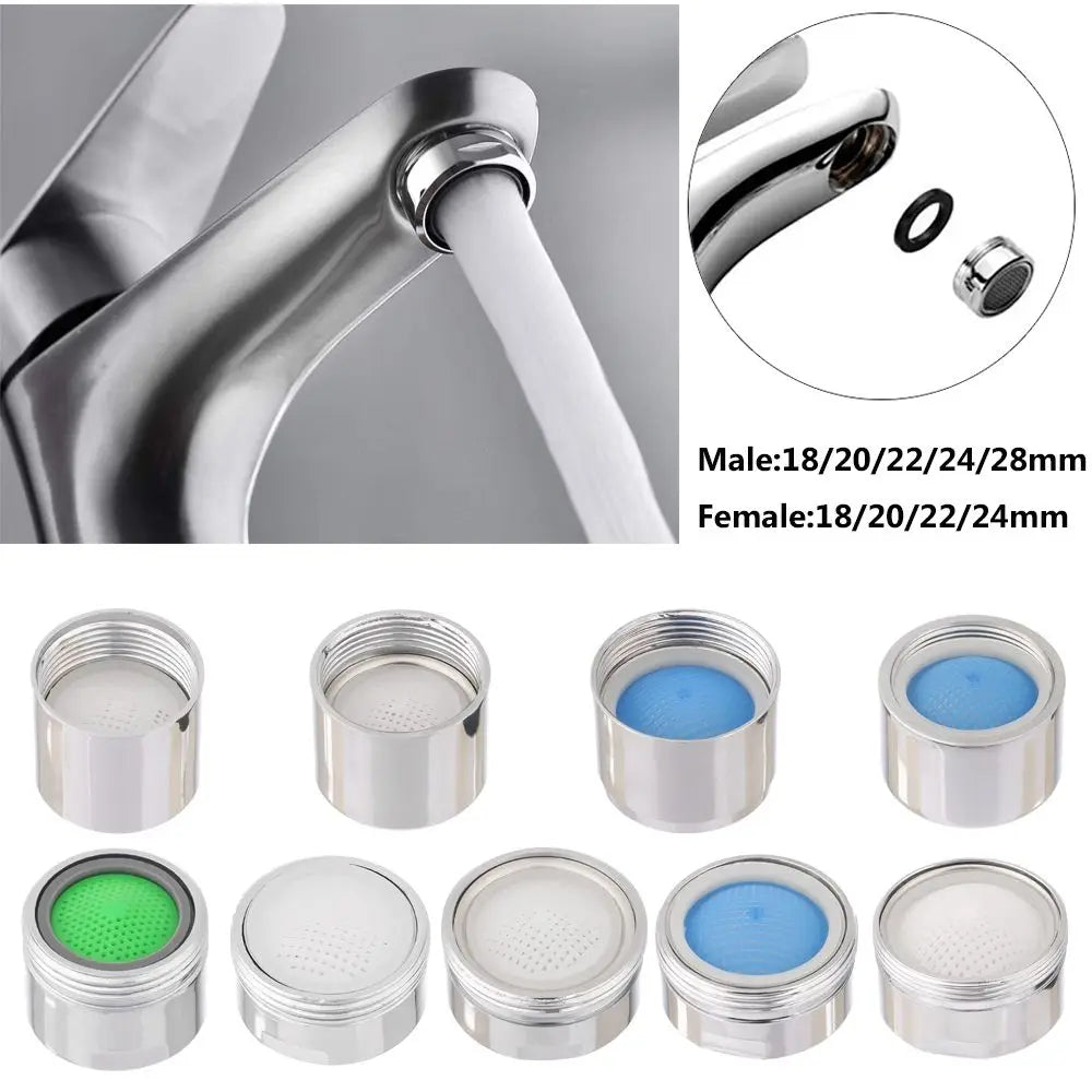 18-24MM Male-Female Faucet Aerator Filter Nozzle Water Purifier for  Kitchen Bathroom Household Water Saving Faucet Washer