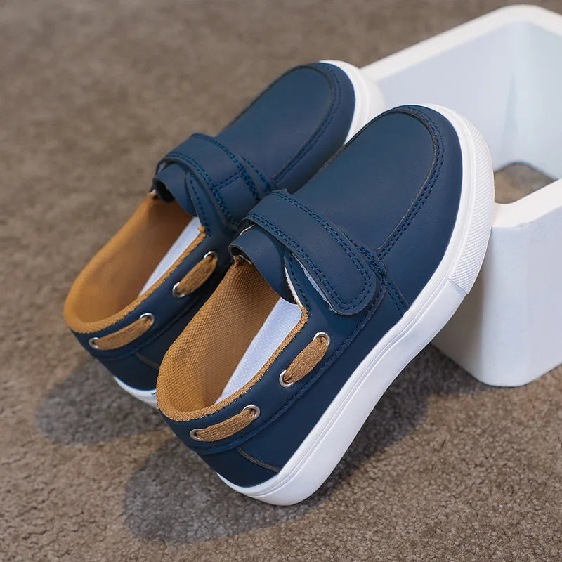 Toddler Boys Fashion Versatile Sneakers 2026 New Spring Kids School Loafers Soft Sole Slip-on Comfort Outdoor Kids Play Footwear
