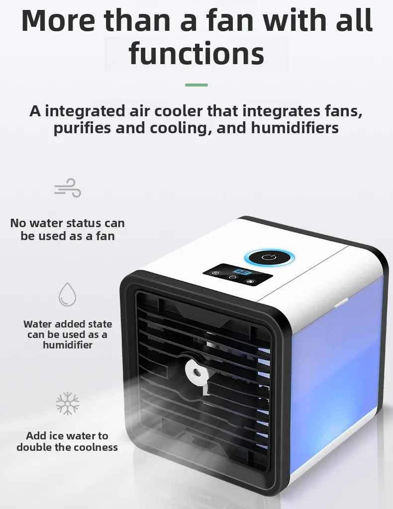 Superior New USB Mini Air Conditioning Fan Cooler Home Desktop Refrigeration Small Air Conditioning Mobile Humidification Coolin