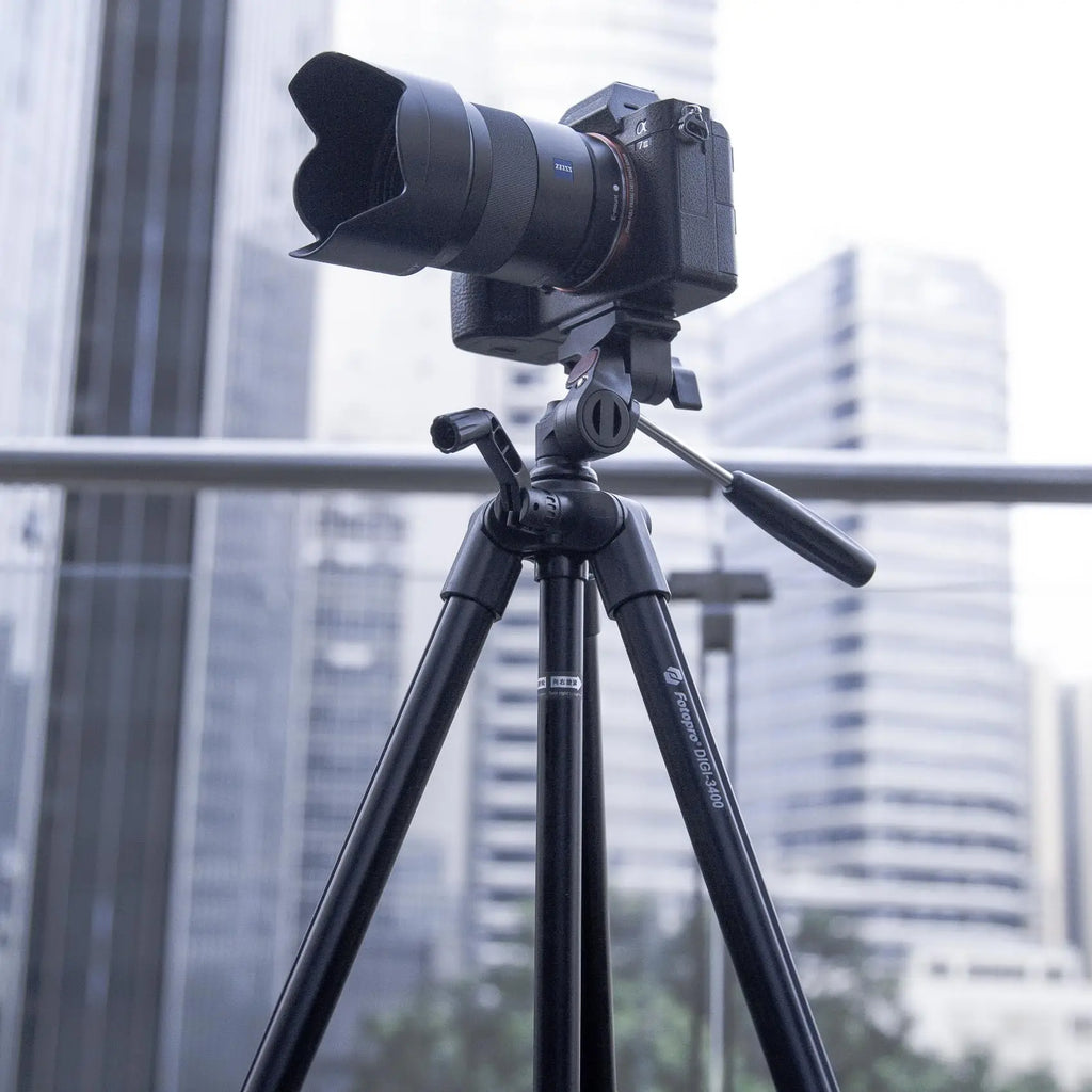 Fotopro 127CM Camera Tripod Ultra Lightweight Compact Travel Tripod with Quick Realease Plate Panoramic Video Head Tripod Bag