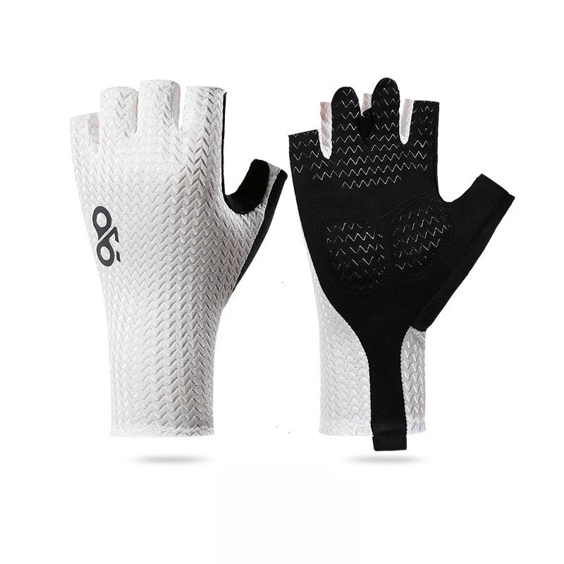 Summer Breathable Half Finger Cycling Gloves Ultralight Road Bike Gloves Anti-Slip Silicone Pad Cooling Sport Gear