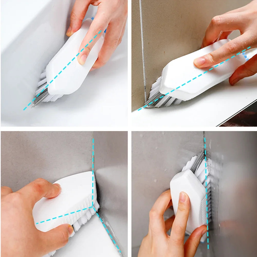 4-in-1 Gap Cleaning, Brushing, Washing, Kitchen, Bathroom, Ceramic Tiles, Floor, Window Slots, Wall Corners, Bathroom