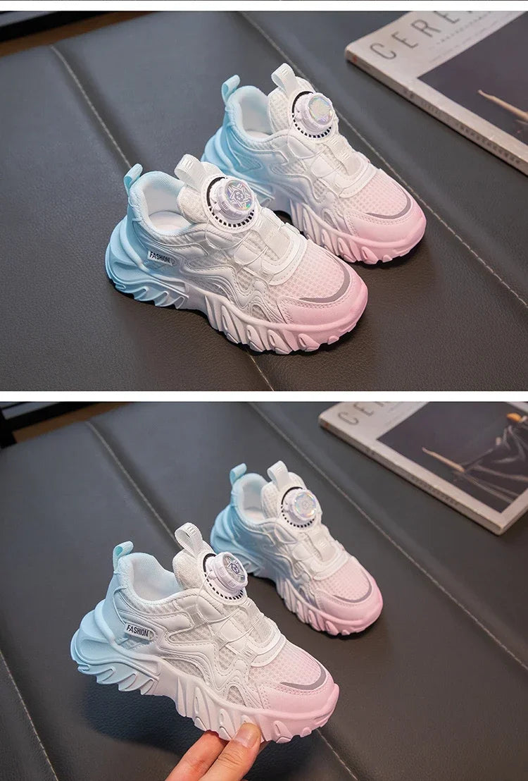 Children Sneakers Unisex Dad's Shoes Baby Boy Trainers Girls Shoes Clunky Sports Tennis Casual Flats Child Infant Footwear