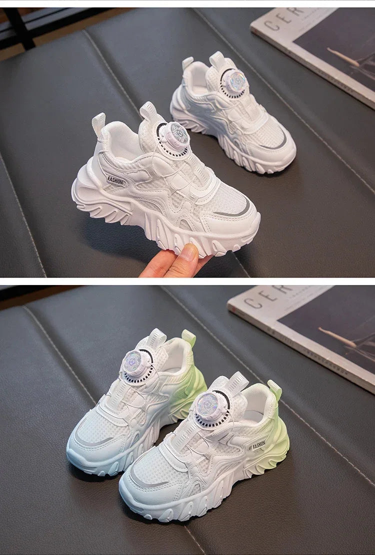 Children Sneakers Unisex Dad's Shoes Baby Boy Trainers Girls Shoes Clunky Sports Tennis Casual Flats Child Infant Footwear