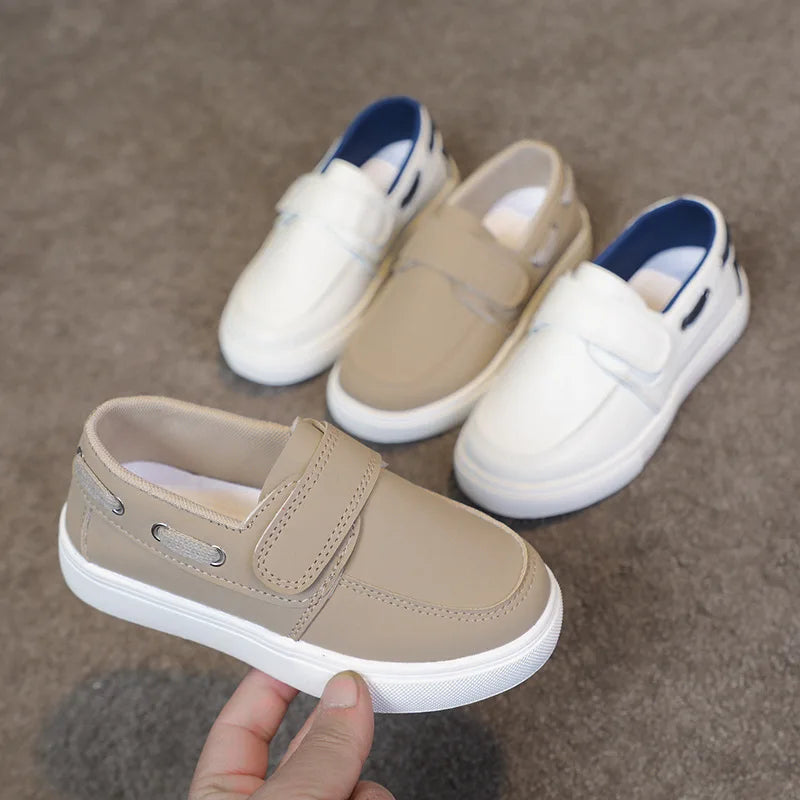Toddler Boys Fashion Versatile Sneakers 2026 New Spring Kids School Loafers Soft Sole Slip-on Comfort Outdoor Kids Play Footwear