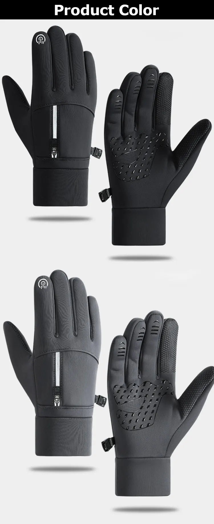 Winter Gloves Waterproof Thermal Sport Glove for Men Women for Running Cycling Driving Ski Hiking Warm Glove for Work