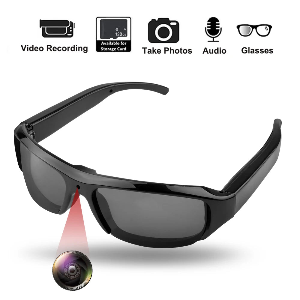 HD 1080P Mini Glasses Camera Wearable Portable Outdoor Security Sports DV DVR Video Recorder Surveillance Camcorder For Driving
