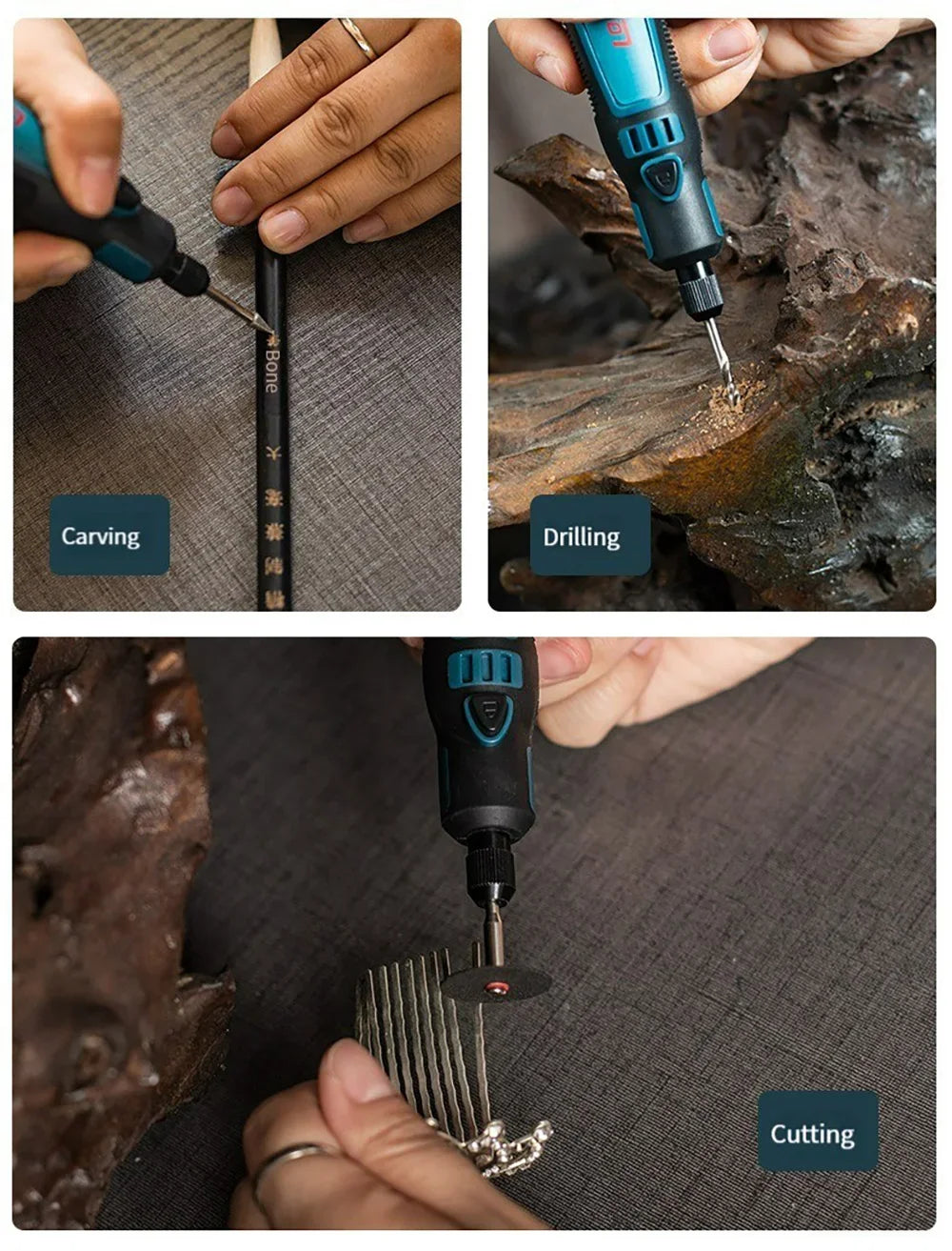 5000-10000-15000r 3.6V USB Wireless Electric Drill Engraving Pen Mini Grinder for Grinding/Polishing/Engraving/Drilling/Cutting