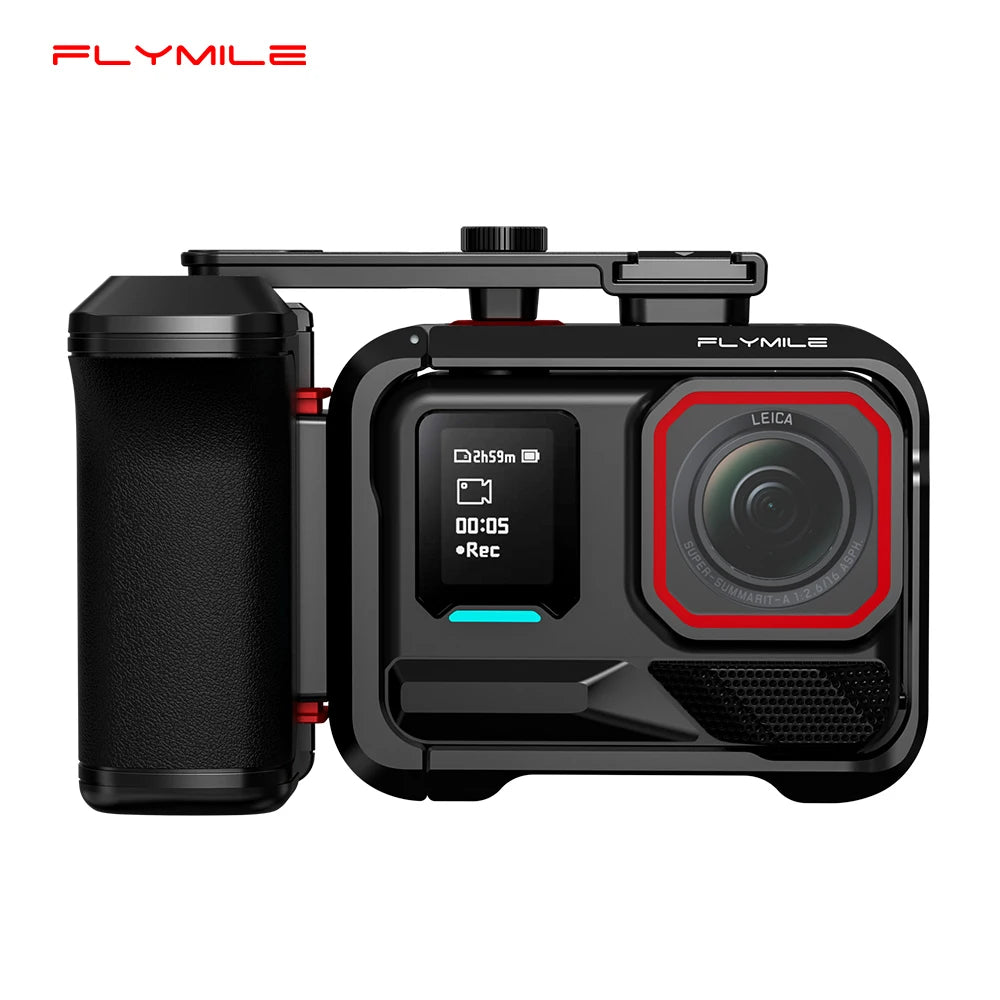 Flymile Street Photography Handle for Insta360 Ace Pro/Ace Pro 2 Accessories Camera Grip Holder With Shutter Button