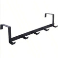 Over The Door 5 Hook Hanger Rack for Coat Hat Towel Bathroom Kitchen Organizer