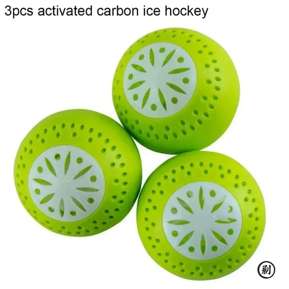 3 Pcs/set Refrigerator Deodorant, Fridge Odor Removal Balls With Active Carbon, Kitchen Tool Household Cleaning Products