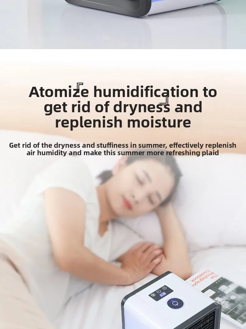 Superior New USB Mini Air Conditioning Fan Cooler Home Desktop Refrigeration Small Air Conditioning Mobile Humidification Coolin
