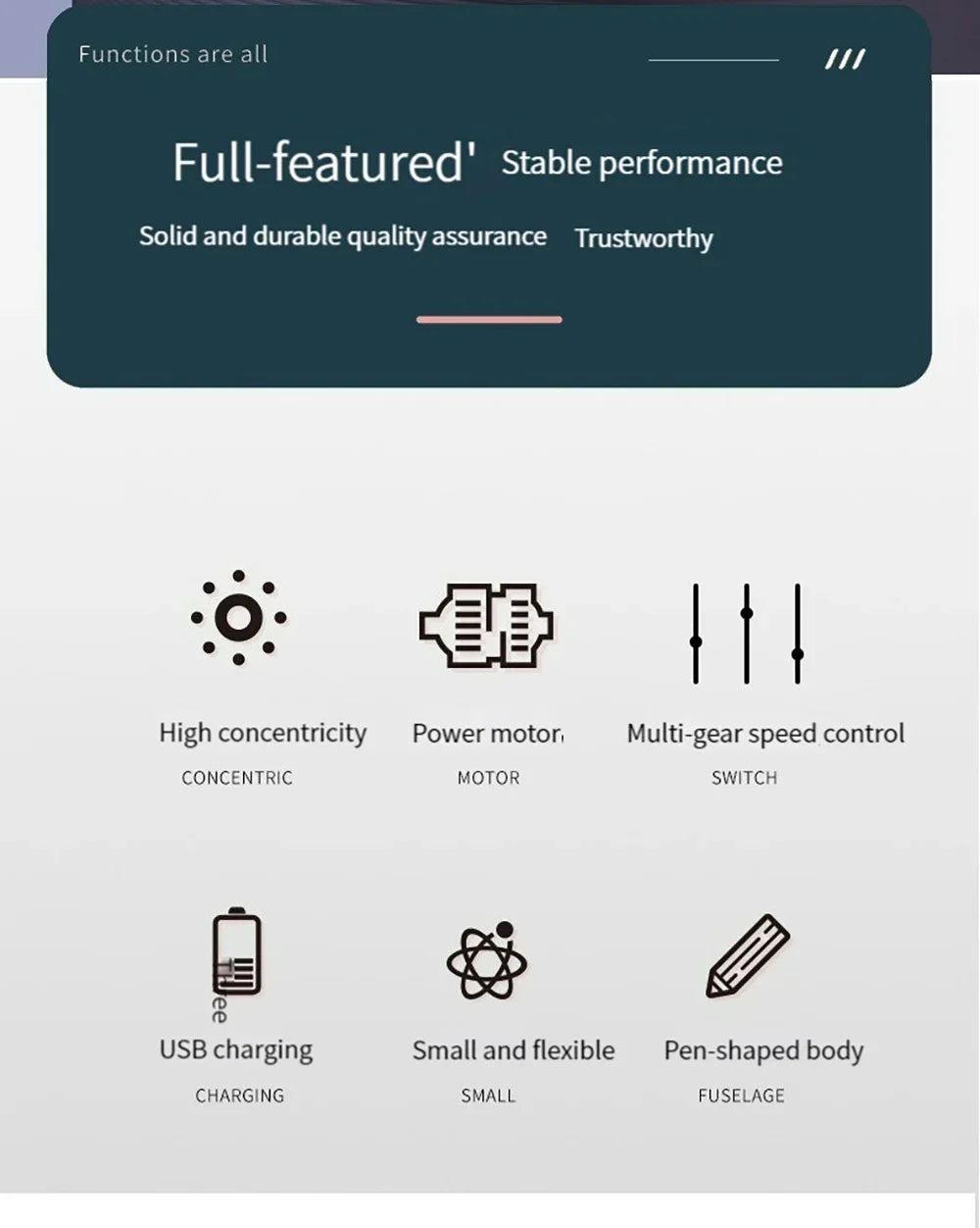 5000-10000-15000r 3.6V USB Wireless Electric Drill Engraving Pen Mini Grinder for Grinding/Polishing/Engraving/Drilling/Cutting